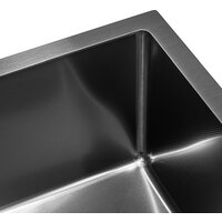 Кухонная мойка ARFEKA ECO AR 450*450 BLACK PVD NANO DECOR MILLET GRAINS