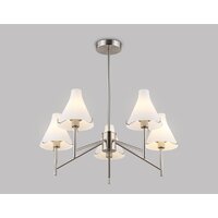 Подвесная люстра Ambrella light LH57123/5 SN/FR (никель/белый матовый)