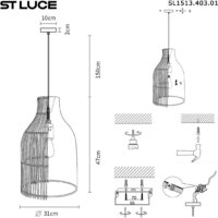 Подвесная люстра ST Luce SL1513.403.01