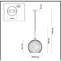 Подвесная люстра Odeon Light Runga 4765/1