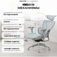 Офисное кресло Evolution LX 1 Light Blue (голубой)