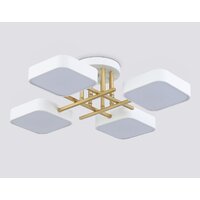 Припотолочная люстра Ambrella light FL516341/4 WH/GD (белый/золото)