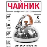 Чайник со свистком TimA WTK178WH