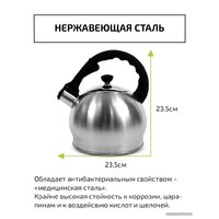 Чайник со свистком TimA WTK196