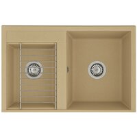 Кухонная мойка Акватон Делия 78 DBL (латте)