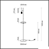 Торшер Odeon Light Mehari 4240/1F