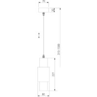 Подвесная люстра Евросвет Bento 50204/1 (белый/серебристый)
