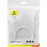 Кабель Baseus Silky Fast Charging Data Cable USB Type-A - USB Type-C 3A (1 м, белый)