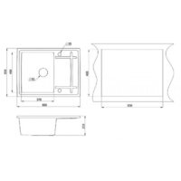 Кухонная мойка Granula 6501 (графит)