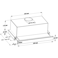 Кухонная вытяжка Backer TH60L-2F70-SS