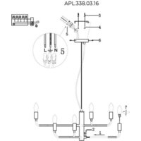 Подвесная люстра Aployt APL.338.03.16