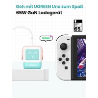 Сетевое зарядное Ugreen Nexode RG 65W CD361 (голубой/розовый)
