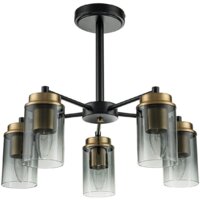 Люстра средней высоты Escada 2118/5P (Black/Brass)