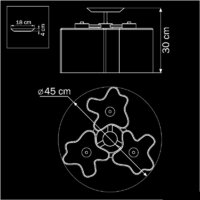 Припотолочная люстра Lightstar 802030