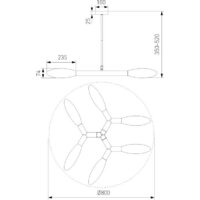 Подвесная люстра Евросвет 30180/6 (черный)