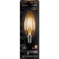 Светодиодная лампочка Gauss LED Filament Candle E14 7 Вт 2700 К 103801107