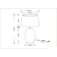 Настольная лампа Arte Lamp A4061LT-1PB