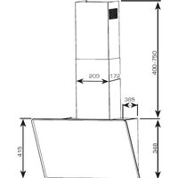Кухонная вытяжка CENTEK CT-1829-60 (белый)