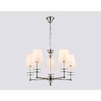 Подвесная люстра Ambrella light LH71001/5 BN/WH (никель/белый)