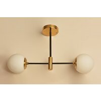 Люстра средней высоты Mirastyle BL-8316/2 COPPER+BK