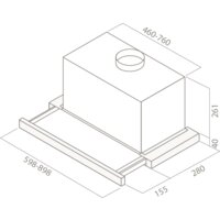 Кухонная вытяжка Elica ELITE 26 IX/A/60/VT [PRF0094051]