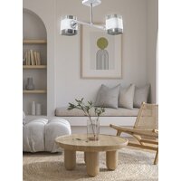 Припотолочная люстра Aitin Pro НПБ 02-2x60-101 9089/2 (белый/хром)
