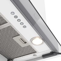 Кухонная вытяжка Elikor Sense Glass 60П-1000 229362 (белый/белое стекло)