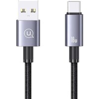 Кабель Usams US-SJ663 USB Type-A - USB Type-C (1.2 м, черный)