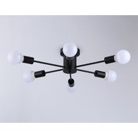 Припотолочная люстра Ambrella light TR80402/6 BK (черный)