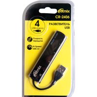 USB-хаб Ritmix CR-2406 (черный)