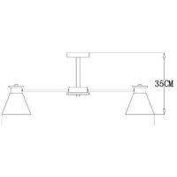 Люстра средней высоты Arte Lamp Tyler A1031PL-8WH