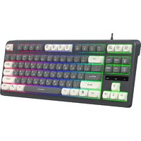 Клавиатура Оклик 711G (серый/белый)