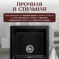 Кухонная мойка Saniteco Fama (оникс)