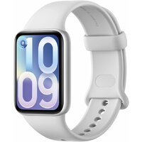Фитнес-браслет Xiaomi Smart Band 10 Pro M2552B1 (серебристый, со светло-серым силиконовым ремешком, международная версия)