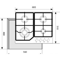 Варочная панель Akpo PGA 604 LGC IV