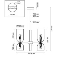 Подвесная люстра Odeon Light Orinoco 4798/8