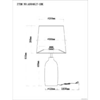 Настольная лампа Arte Lamp Rukbat A5046LT-1BK