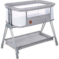 Приставная детская кроватка Lionelo Luna (grey concrete)