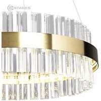 Подвесная люстра Estares Sofia 100W R-APP-500x1000-Gold/Clear-220-IP20_Ч