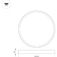 Светильник-тарелка Arlight SP-BASIC-R600-48W 020524(1)