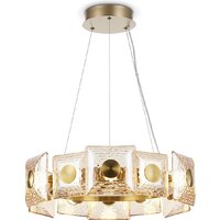 Подвесная люстра Ambrella light LH31021 BS/TI (латунь/янтарь)