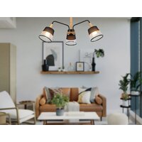 Люстра средней высоты Ambrella light TR4740/3 BK/LW