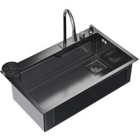 Кухонная мойка Mixline Pro 552104 (черный графит, с сифоном)