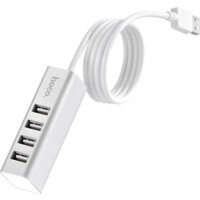 USB-хаб Hoco HB1 (серебристый)