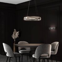 Подвесная люстра Евросвет Strotskis 101004 LED (никель хрусталь)
