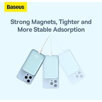 Внешний аккумулятор Baseus Magnetic Wireless PPCX020002 6000mAh (белый)