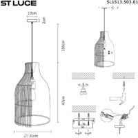 Подвесная люстра ST Luce SL1513.503.01