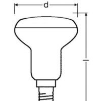 Светодиодная лампочка Osram LV R60 7 SW/865 230V E14 10X1 RU
