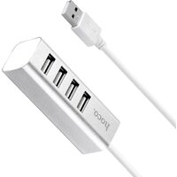 USB-хаб Hoco HB1 (серебристый)