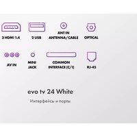 Телевизор Evo TV 24 White TD0051748RU